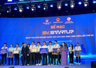 Sinh viên Khoa Điện – Điện tử đạt Giải Nhất cấp Quốc gia tại SV.STARTUP 2025
